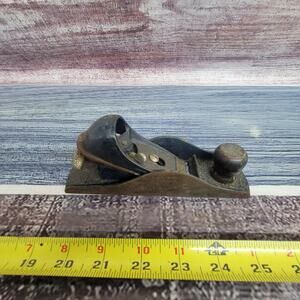Vintage Stanley #220 Wood plane block plane die-cast black